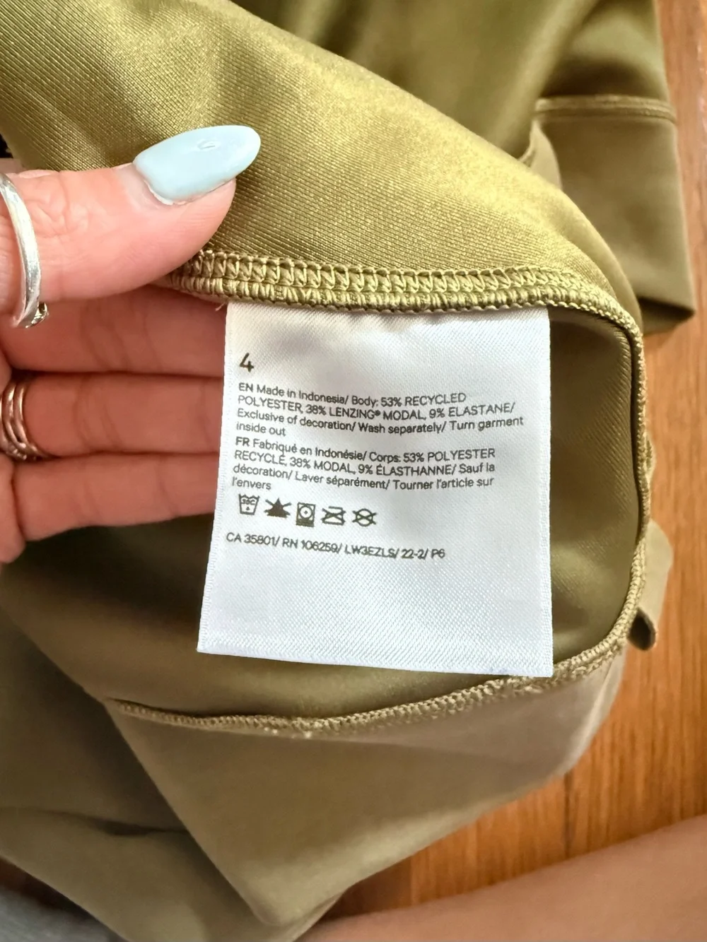 Lululemon Perfectly Oversized Cropped Olive Green Crewneck Women's Sweatshirt